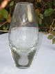 Glass vase, 
height 16,5cms.