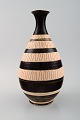 Kähler, Denmark, glazed stoneware vase in modern design. 1940 s.
