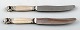 "Acorn" silver cutlery Georg Jensen 2 fruit knives.
