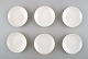 6 pieces. Royal Copenhagen Salto butter pads / coaster.
