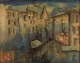 Mogens Vantore: 
Scenery from 
Paris.
Signed: 
Vantore, Paris.
Crayon, pencil 
and watercolor 
on ...