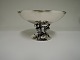 Georg Jensen. 
Sterling (925). 
Bowl on foot. 
Design 608. 
Height 7.5 cm. 
Diameter 13 cm. 
Produced ...