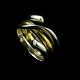Georg Jensen. 
18k White and 
Yellow Gold 
Double Ring. - 
Magic #1314 
Designed by 
Regitze ...