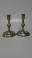 Pair of tin 
candlesticks 
"Næstvedform" 
Approx. 
1780-1800 
Height 16cm.