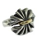 Georg Jensen, Lene Munthe; Ring of sterling silver with 18k gold