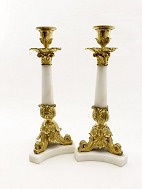 A pair of French candlesticks