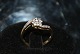 Gold ring with 
diamonds, 9 
Karat w / White 
Gold
Stamp: DIA.
Size: 55 / 
17.51 mm.
None or ...