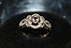 Gold ring with 
Amatyst and 
Brilliants 9 
Carat
Stamp: Dia.
Ring size 57 / 
18.14 mm.
Well kept ...