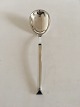 Hans Hansen Sterling Silver Serving Spoon Ornamented with Onyx
Karl Gustav Hansen