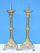 Pair brass 
candlesticks. 
Height 40 cms. 
France 19 
th.cent.