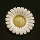 Bernhard Hertz 
Marguerit / 
Daisy Gilded 
Sterling Silver 
Brooch with 
White Enamel
Designed and 
...