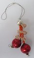 Christmas tree 
decoration, 
20th century. 
Germany. 
Coloured balls 
and metal. 
Height .: 8.5 
cm.