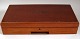 Cigar 
humidor of 
mahogany, 20th 
century. 
Denmark. With 
the initials AH 
on lid. 
Fitted with ...
