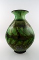 Kähler, Denmark, large glazed stoneware vase in modern design.
1930s / 40s.
