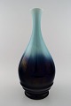 Rörstrand/Rorstrand floor vase in faience, glaze in blue tones.
