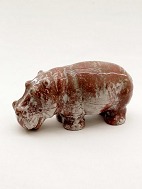 P Kyhn stoneware hippo sold