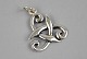 Pendant, 
silver, Ole 
Vesterbæk, 
Ynik, Aarhus 
(after 1995), 
Denmark. H: 3.5 
cm. Stamped.