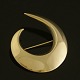 Hans Hansen. 
14k Gold 
Brooch.
Designed and 
made by Hans 
Hansen 
silversmithy.
Stamped: Hans 
...