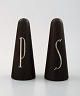Danish design, salt and pepper set in rosewood and sterling silver.
