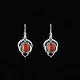 Georg Jensen. 
Earrings of the 
Year with 
Carnelian  - 
Heritage 2016. 
Sterling 
Silver 925 ...