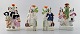 1800-tallet, Staffordshire 4 fajance figurer.
