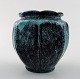 Svend Hammershoi for Kähler, Denmark, glazed stoneware art pottery vase, 1930s.