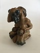 Kai Nielsen 
Bing & Grondahl 
Stoneware 
Figurine no. 22 
Woman with 
Grapes and Faun 
Children. 15 cm 
...