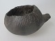 Danish Stone 
Age Bowl with 
handles. Black 
clay. With 
decorations. 
Height: 5.5 cm. 
Dia.:9 ...