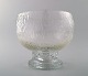 Iittala, Timo 
Sarpaneva, 
large glass 
bowl.
Unsigned.
Measures 19 
cm. X 17 cm.
In perfect ...