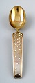 A. Michelsen Christmas spoon 1942. Gold Plated Sterling Silver with enamel.
