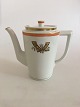 Royal Copenhagen Golden Horns with Orange Band Coffee Pot No 883/9533