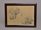 Schwartz, Johan 
Georg Frans 
(1850 - 1917) 
Denmark: Dogs. 
Lead on paper. 
Signed: 
Schwartz, ...