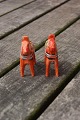 Red Dala horses from Sweden H 4.5cms