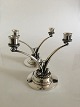 Georg Jensen 
Sterling Silver 
Harald Nielsen 
Two-armed 
Candlesticks 
No. 278. 15 cm 
H (5 29/32"). 
...