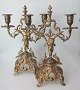 Pair of French 
two braised 
gilded 
candelabra, 
19th century. 
Richly 
decorated with 
putto. With ...
