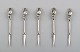 Georg Jensen Five nut picks / cocktail picks of Sterling Silver, 