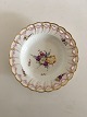 Royal 
Copenhagen Full 
Saxon Flower 
Deep Plate with 
Pierced Lace 
Border from 
1860-1890. 22.5 
cm ...
