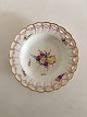 Saxon Flower Deep Plate with Pierced Lace Border from 1860-1890