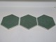 Royal Copenhagen Art Pottery, hexagonal tile in green celadon glaze.Maybe a test ...
