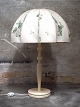 Josef Frank for 
Swedish Tenn 
large art deco 
table lamp with 
cream-colored 
floral fabric 
screen, ...