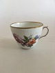 Royal 
Copenhagen Full 
Saxon Flower 
Chocolate Cup 
No. 1545a 
without Saucer. 
7 cm H. 8.5 cm 
dia.