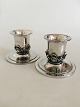 Gran & Laglye 
Silver Candle 
Holders. 11 cm 
H. Foot 
measures 14.5 
cm dia. Fits a 
candle with ...