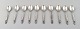 Georg Jensen "Acorn" 46 coffee spoons. Sterling silver.
Designer: Johan Rohde.