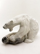 Royal Copenhagen polar bear with seal 1108 sold