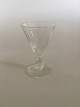 "Ida" Schnapps 
Glass without 
gold from 
Holmegaard.  
8.5 cm H.