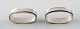 Georg Jensen. Sterling (925). Two Napkin rings. Pyramid. Design 22A.