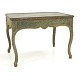 Rococo table in original colors. Sweden circa 1760. H: 75cm. W: 104cm. D: 69cm