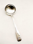 Silver mussel serving spoon