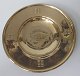 Pair of brass 
plates, 1909, 
National 
exhibition in 
Aarhus. Brass. 
With decoration 
on the tab and 
...