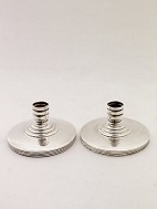 Art deco silver candlesticks sold